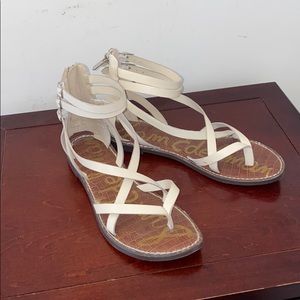Sam Edelman Cream Gladiator style sandals